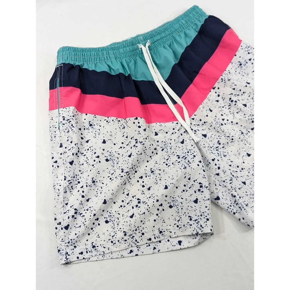 Chubbies‎ The Aquatic Libations Classic Swim Trunks Mens XL Multicolor Pockets